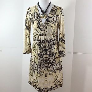 Jean Pierre Klifa snakeskin shift dress S